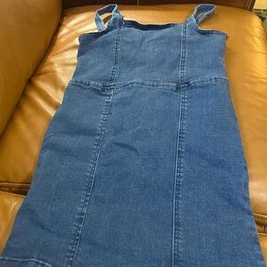 Steve Madden Kids Denim A-Line Girls Dress Size 7/8